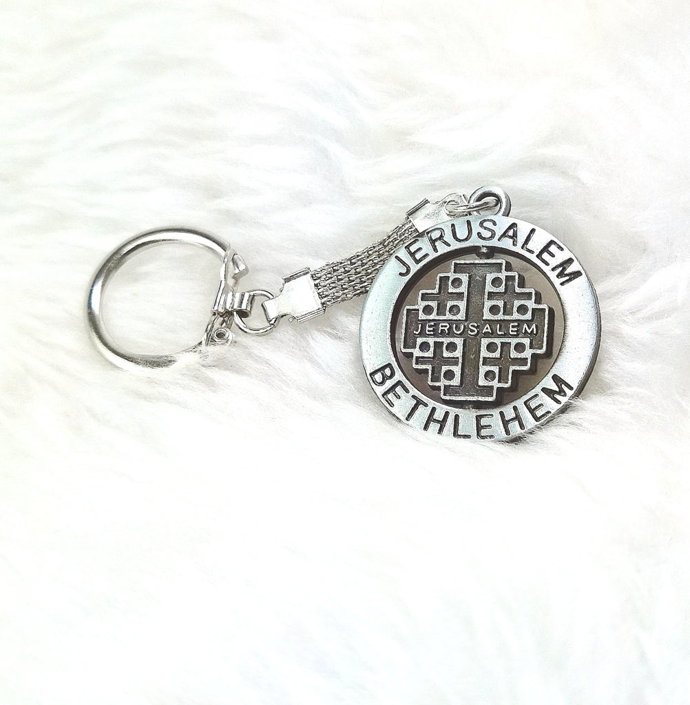 Jerusalem Cross Key Chain