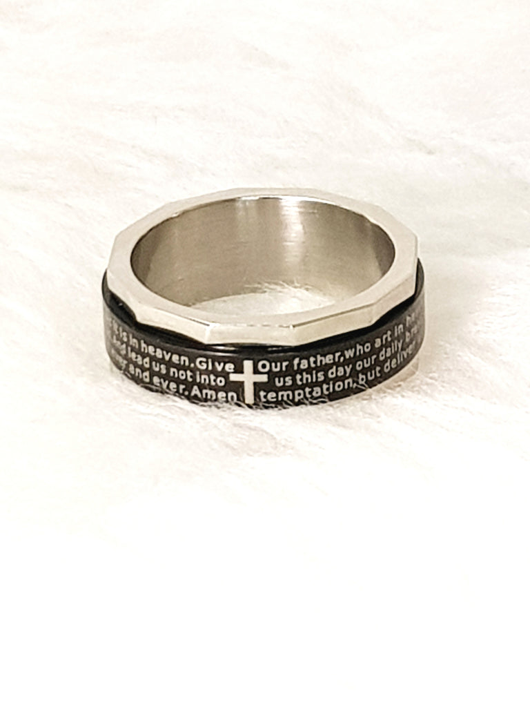 Lord's prayer sale spinner ring