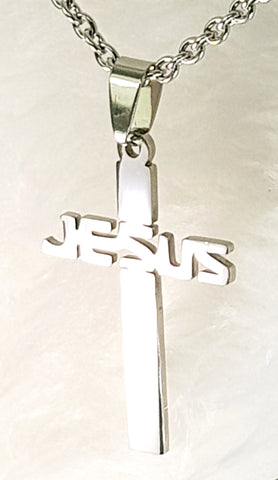 Gold jesus hot sale cross pendant